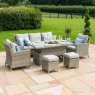 Oakham Large 3 Seater Sofa Set with Adjustable Table & Ice Bucket