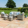 Oakham Large 3 Seater Sofa Set with Adjustable Table & Ice Bucket