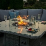 Oakham Grand Corner Sofa Set with Fire Pit Table, Griddle & 2 Benches