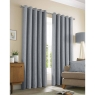 Amberley Eyelet Headed Curtains Nickel