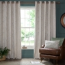 Laura Ashley Pussywillow Eyelet Headed Curtains Lined Truffle Natural