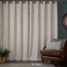 Laura Ashley Pussywillow Eyelet Headed Curtains Lined Truffle Natural