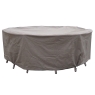 150cm Round Table Set Cover Khaki