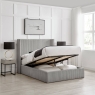 Georgia Upholstered Ottoman Bed Frame Grey