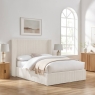 Georgia Upholstered Ottoman Bed Frame Natural