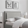 Ursula Upholstered Bed Frame With Drawer Storage Grey