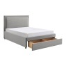 Ursula Upholstered Bed Frame With Drawer Storage Grey