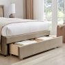 Ursula Upholstered Bed Frame With Drawer Storage Ta