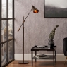 Emiliano Antique Brass Task Floor Lamp