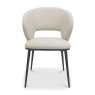Vigo Luca Dining Chair Ivory Faux Leather
