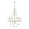 Laura Ashley Shamley 5lt Chandelier Matt White Glass