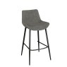 Maisie Bar Stool Antique Grey PU