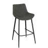 Silver Bar Stool Shadow Grey