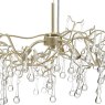 Laura Ashley Willow 3-Light Pendant Champagne with Crystal Droplets