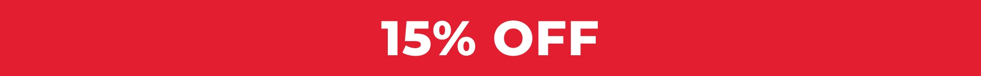 15% OFF